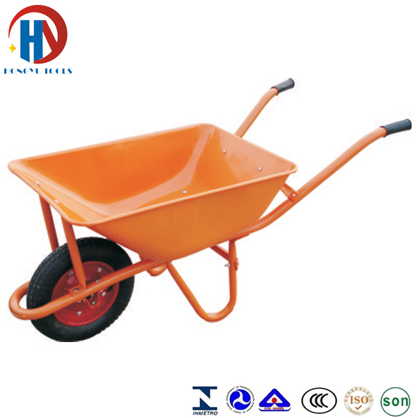 Metal Yellow Tray Wheelbarrow Image1