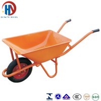 Metal Yellow Tray Wheelbarrow
