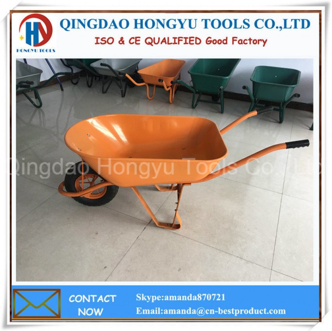 Painted Metal Wheel Barrow Wheelbarrow Image1