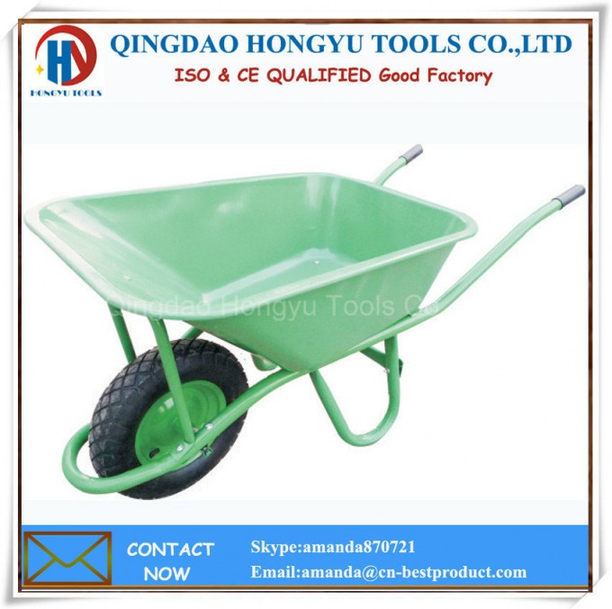 90L Metal Tray 4.00-8 Tyre Wheel Barrow Image1