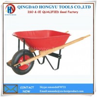 High Quality Pneumatic Tyre Metal Tray Wood Shank Wheel Barrows