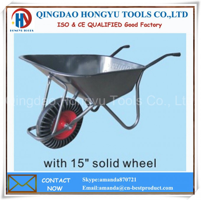 Solid Wheel Rib Tire Wheel Barrow Image1