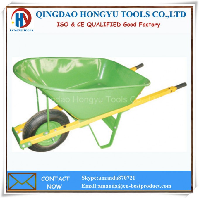 (WB 8611) Wooden Handle Wheel Barrow/Wheelbarrow Image1