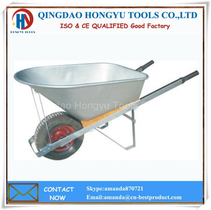 (WB 8613) Galvanized Tray Wheel Barrow/Wheelbarrow Image1
