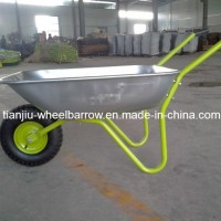 Green Gardening Painted Steel Wheel Barrow (WB5204)