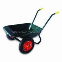 Double Wheels Steel Tray Wheel Barrow for Women