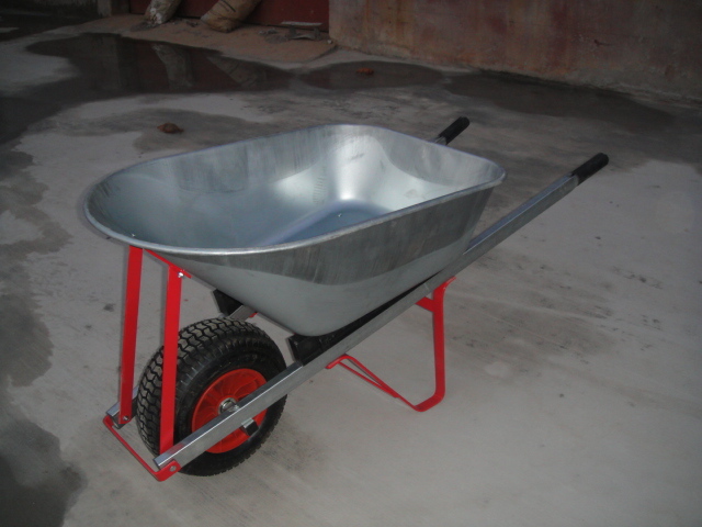 Galvanized Steel Tray Wheel Barrow Image1