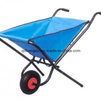 Foldable Wheelbarrow with Poly Tray and Steel Frame