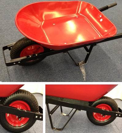 Wb4508 Red Steel Building Constructtion Wheelbarrow Image1
