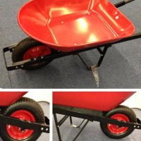 Wb4508 Red Steel Building Constructtion Wheelbarrow