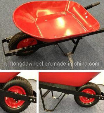 Wb4508 Red Steel Building Constructtion Wheelbarrow Image1