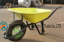 Steel Wheelbarrow with 4.00-8 Pneumatic Wheels Wb6400s Image1