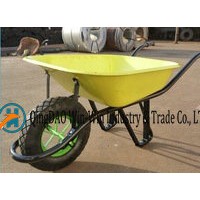 Steel Wheelbarrow with 4.00-8 Pneumatic Wheels Wb6400s