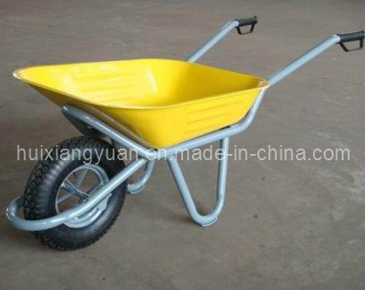 Wb4017 Steel Yellow Wearhouse Wheelbarrow Image1