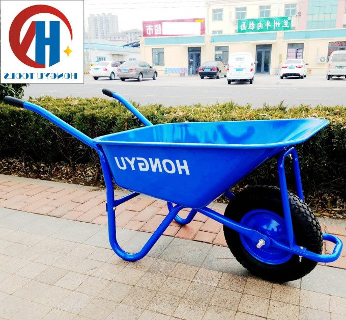 Steel Bright Pneumatic New Zealand Durable Wheelbarrow Image1