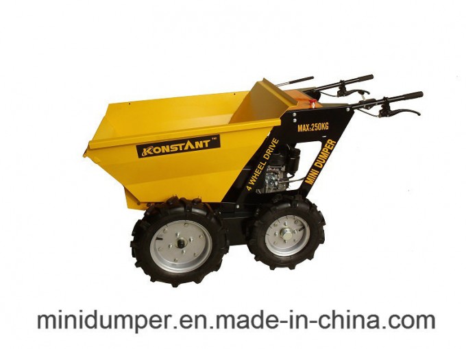 Hot Selling Small Motor Wheelbarrow, Agricultural Plam Harvesting Machines, Mini Dumper Image1