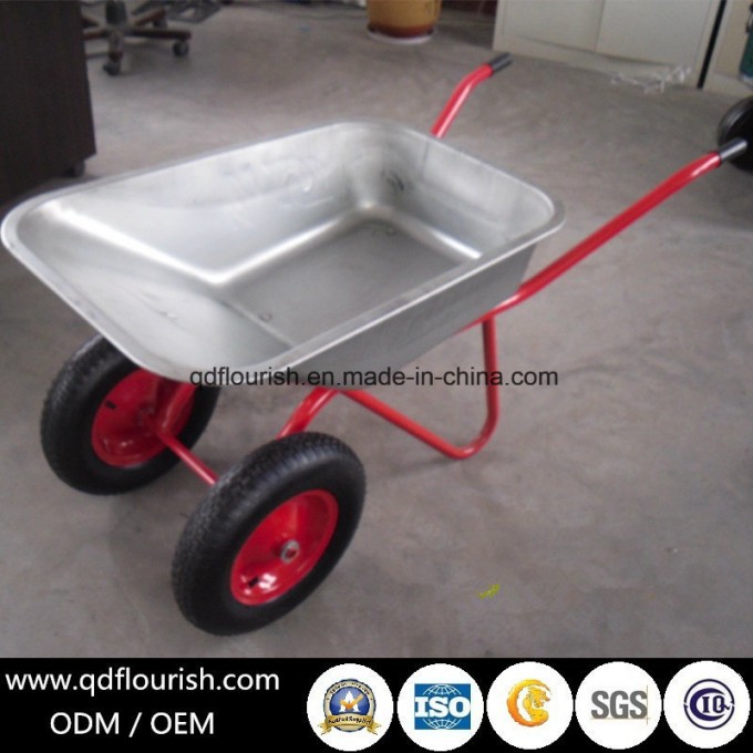 Zinc Plated Galvanized Heavy Load Wheelbarrow Wb6404D Image1