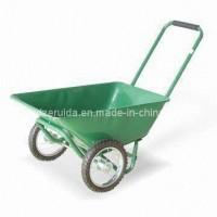 Twin Wheel and Foam Grip Handle Wheelbarrow