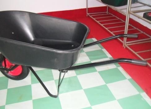 Plastic Tray Wheelbarrow/Wheel Barrow (WB6600) with Steel Handle Image1