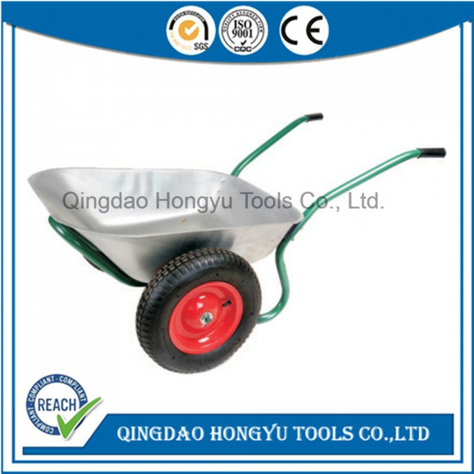 Beautiful Hot Sale Durable Steel Two Wheels Wheelbarrow (WB6407) Image1