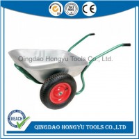 Beautiful Hot Sale Durable Steel Two Wheels Wheelbarrow (WB6407)