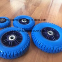 China Qingdao 250-4 PU Foam Wheelbarrow