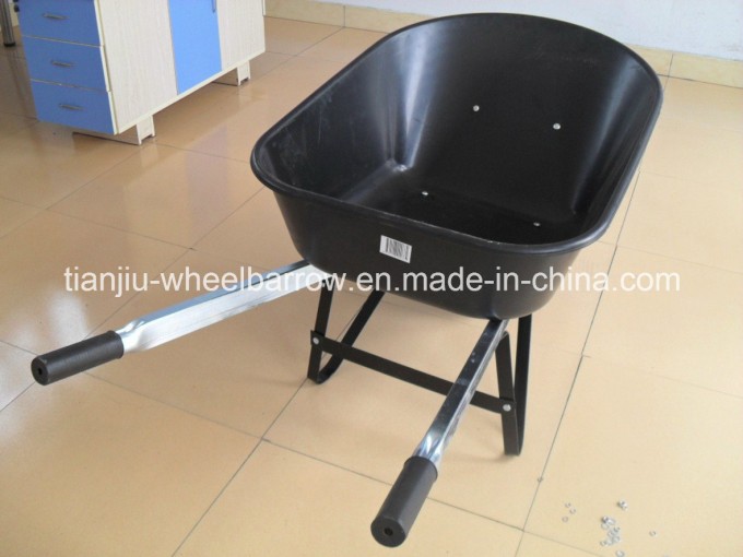 Plastic Tray Wheelbarrow (WB7801) with Steel Squar Handle Image1