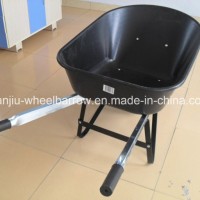 Plastic Tray Wheelbarrow (WB7801) with Steel Squar Handle