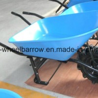 Steel Painted Tray Wheel Barrow with Tractor Wheel (Peru 80L)
