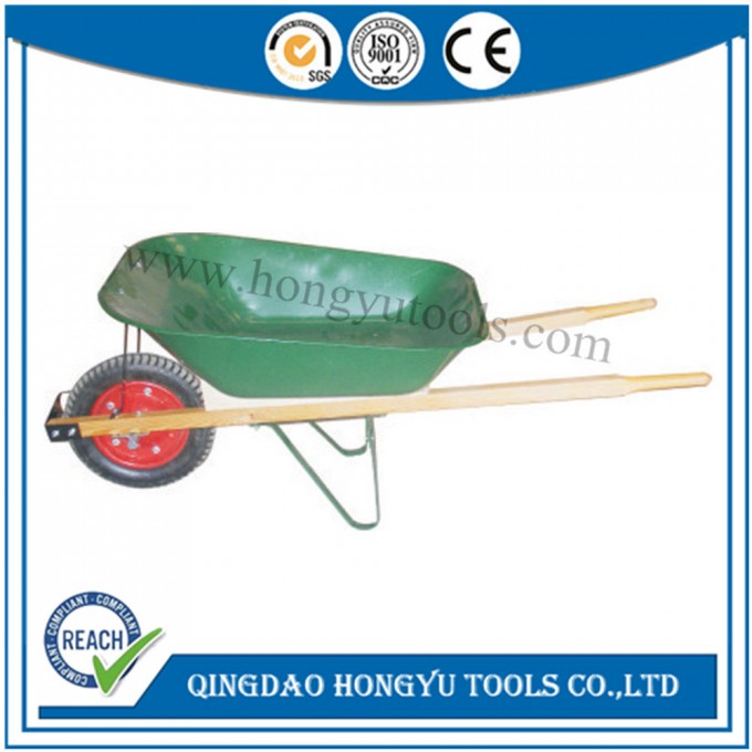 Wooden Handle Wheelbarrow / Plastic Tray Wheel Barrow (WB6202) Image1