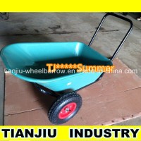 Plastic Tray Wheel Barrow Wb3500 with Two Wheels