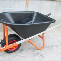 Upturning Poly Tray Wheelbarrow & Nose Guard with Hook