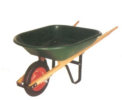 Samll Plastic Tray for Wheel Barrow (WH4201) with Wooden Handle Image1