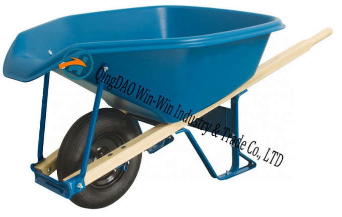 6 Cubic Foot Poly Wheelbarrow with Pour Spout Image1