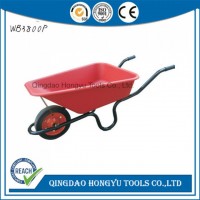 Gardening Useful Red Wheel Barrow with Solid Wheel (WB3800P)