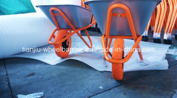 Wheelbarrow Wb6418 for Russia Market with PU Wheel Image1