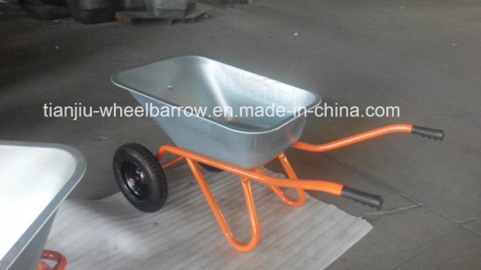 Wheelbarrow with Double Wheel Wb6418s Image1