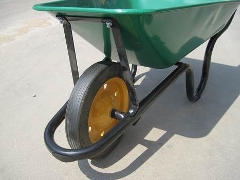 Wb3800 Sri Lanka 60L Market Yellow Color Concrete Wheelbarrow Image1