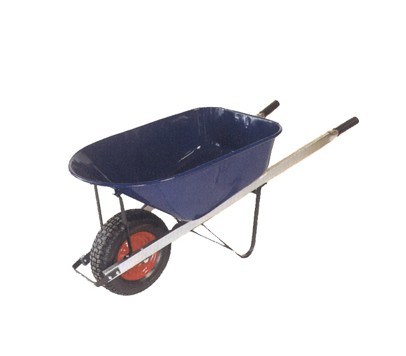 Wooden Handle Wheel Barrow (WB8604) with Big Tray Image1