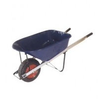 Wooden Handle Wheel Barrow (WB8604) with Big Tray