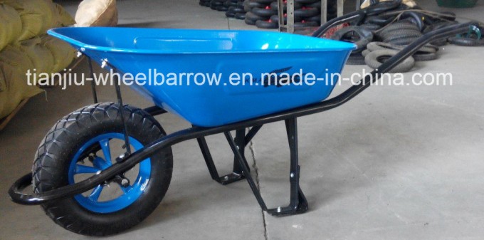 Single Wheel Wheelbarrow Wb6400 with Curling Side Image1