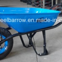 Single Wheel Wheelbarrow Wb6400 with Curling Side