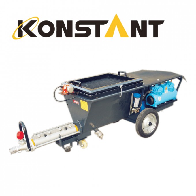 Concrete Machinery Mortar Plastering Machine with Air Compressor P60K Image1
