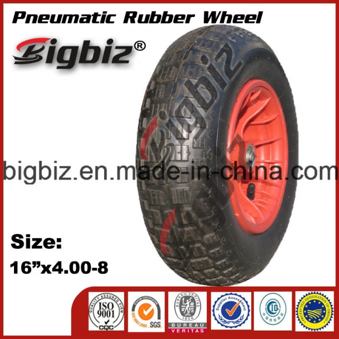 Concrete Mixer Big Size Solid Rubber Wheel. Image1