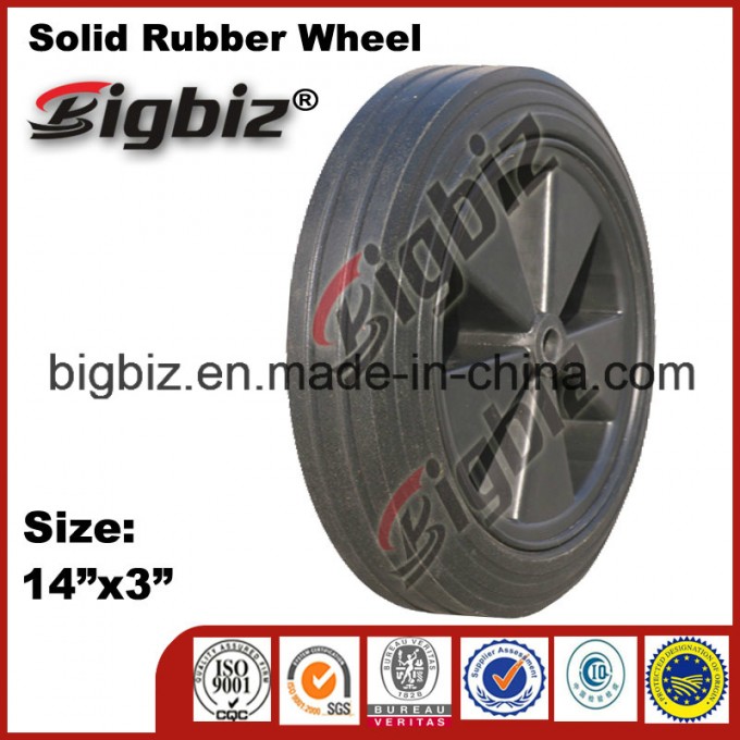 14" Solid Concrete Mixer Recycled Rubber Tire Tiles Image1