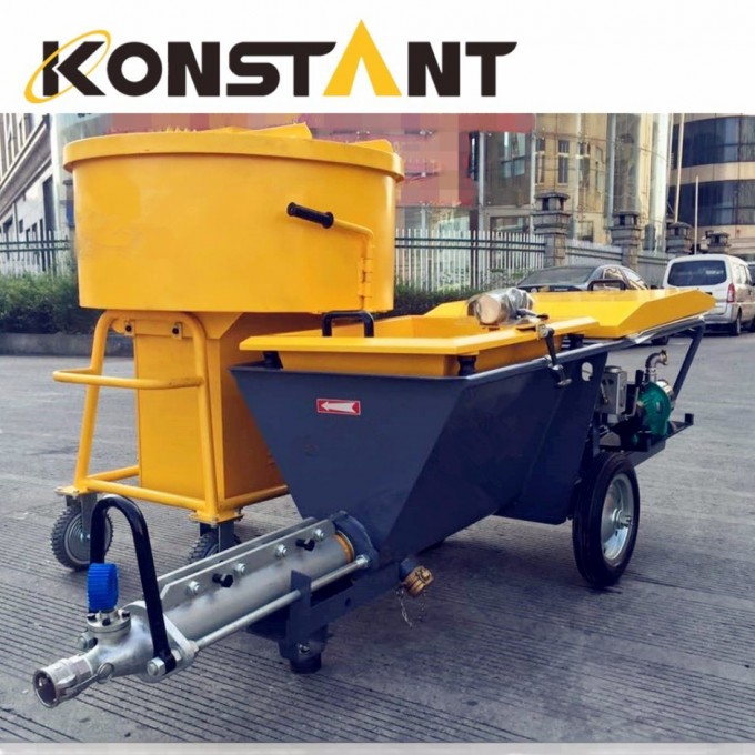 Three Phase Screw Motor Powered Mortar Plastering Machine P60K Image1