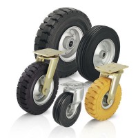 Wave Pattern Pneumatic Rubber Wheel Caster