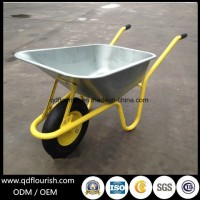 Zinc Plated Galvanized Tray Wheelbarrow Garden Tool Cart Trolley Wb6423