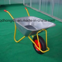 Pneumatic or Solid Wheel Galvanized Tray Wb7201 Wheelbarrow