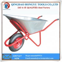 Wb6404 Russia Hot Sale 90L Metal Tray Wheelbarrows